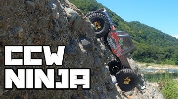 低重心RCクローラー  (My LCG RC crawler) CCW HIDDEN NINJA  ハープ橋難所探し編  #rccar #rccrawler #lcg