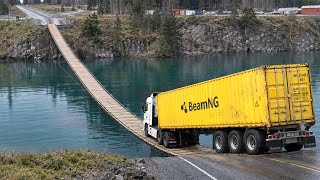 Cars vs Suspension Bridge Challenge #15 in BeamNG Drive! screenshot 2