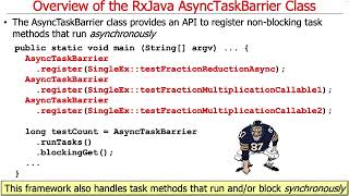 Overview of the RxJavaAsyncTaskBarrier Framework
