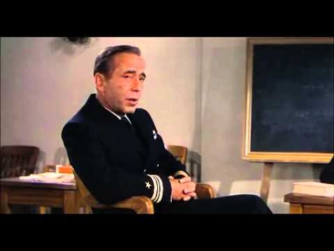 Caine Mutiny - Bogart as Queeg - trial part 1