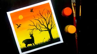 poster painting colour colours scenery beginners