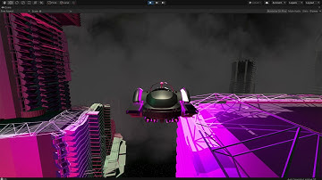 Cyberpunk City Scene in Unity
