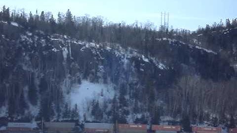 nipigon skiing on Nipigon Bay