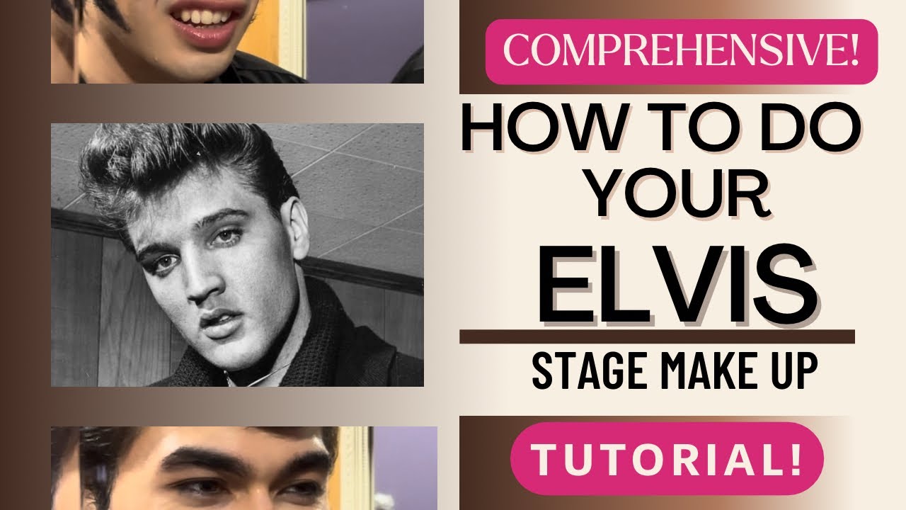 How to do your ELVIS Stage Make Up: EASY! COMPREHENSIVE! ETA Tutorial ...