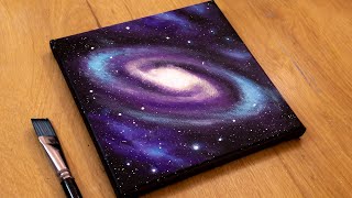 How To Draw a Galaxy | Easy Galaxy Acrylic Painting Tutorial for Beginners