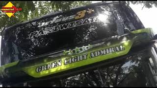 CINEMATIC BUS KUPU-KUPU AYU JB3  GREEN LIGHT ADMIRAL & PURPLE ADMIRAL