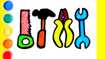 How To Draw a Tools & Instrument | For kids, Toodles, Drawing Tutorial