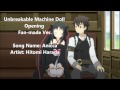 Unbreakable machine doll  opening fan made