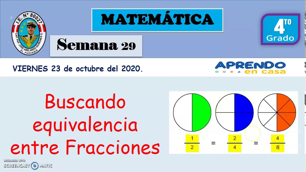 Fracciones equivalentes-4° con tiras de fracciones. - YouTube