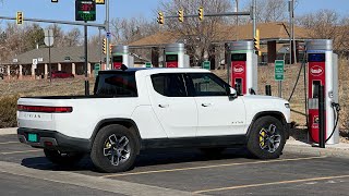 Rivian R1T 70MPH Highway Range Test (135kWh Large Pack QuadMotor)