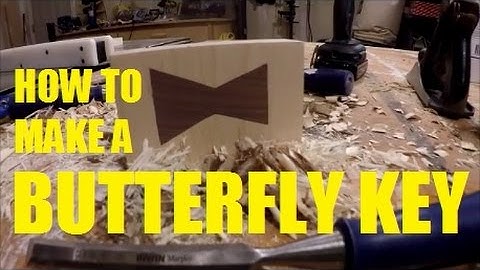 How To Make A Butterfly Key/Bow Tie/Dutchmen/Dovetail Key
