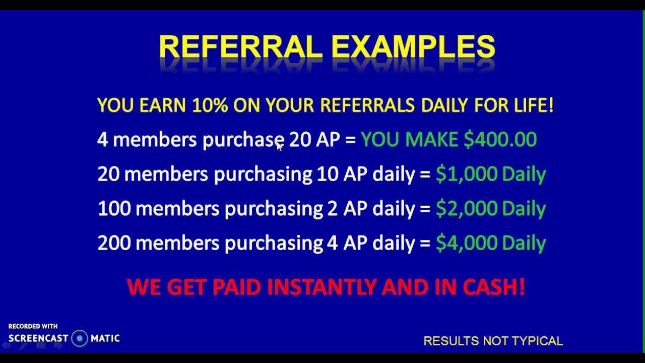 Traffic Monsoon Referral Examples And Marketing System