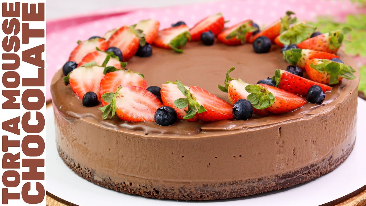TORTA MOUSSE DE CHOCOLATE SUPER CREMOSA! SEM FORNO E SEM GELATINA! | Deliciosa e fácil de fazer!