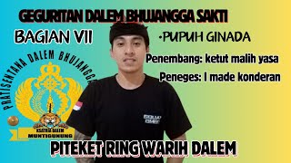 Bagian VII geguritan dalem bhujangga sakti-PITEKET RING WARIH DALEM(ginada)