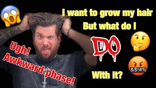 Mens mid length hairstyle summer 2023 | Style your hair like this to avoid an awkward phase