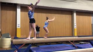 Angelina Bohn split jump back tuck on beam