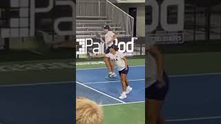 Calentamiento antes del partido con la Selección Argentina.