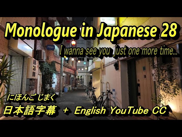I wanna see you just one more time Monologue in Japanese [ 28