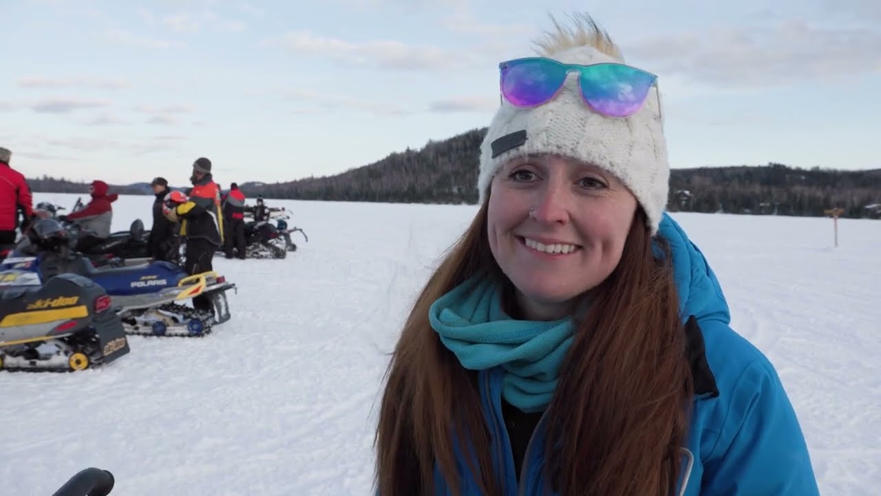 Snowmobile Drag Races in Cook County, Minnesota (1080p)