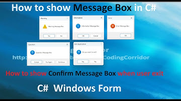How to Show Message Box Dialog in Windows Form C# | How to Display Message Box in C#| Winform | .Net