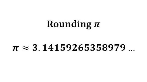 Rounding Pi to Various Place Values