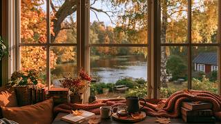 beautiful september autumn lakeside 🍂 soft piano for slow days & cozy moments screenshot 3