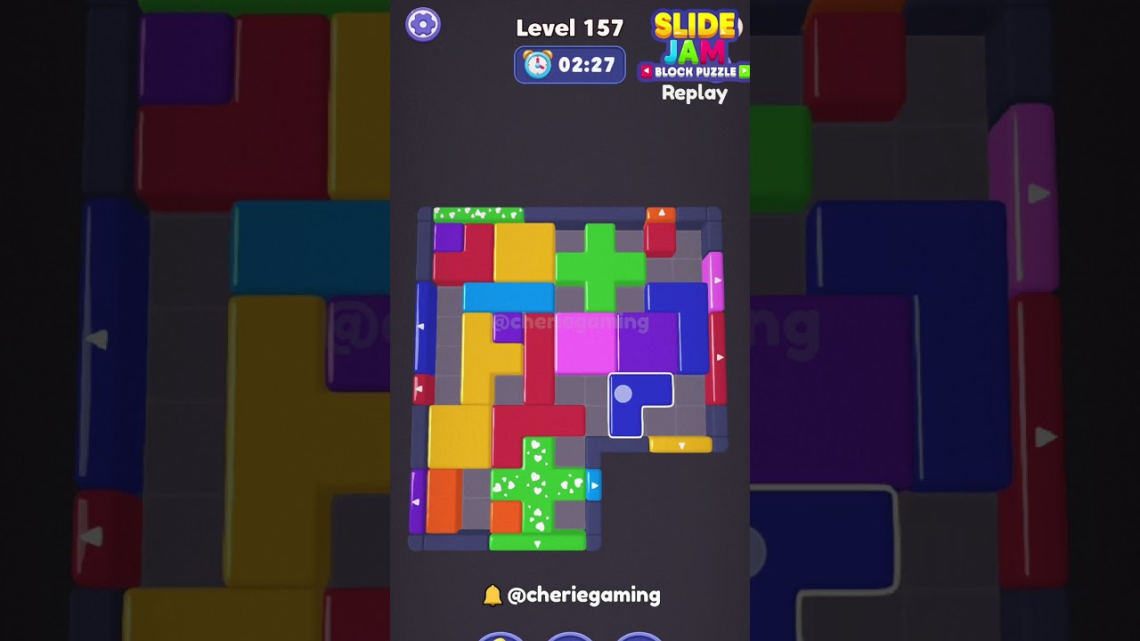 Slide Jam Level 157 Solution Walkthrough