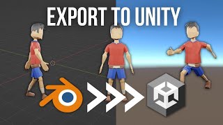 Export from Blender to Unity with Animations