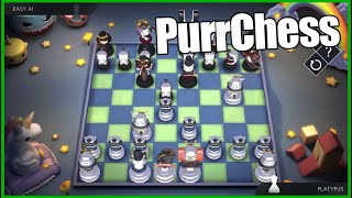 เกมมือถือหมากรุกฝรั่งสุดหน้ารัก เล่นกับเพื่อนก็ได้เล่นคนเดียวก็ดี | PurrChess screenshot 2