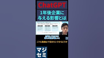 ChatGPTが1年後企業に与える影響とは？ #人工知能 #生成ai #chatgpt