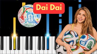 Shakira & Burna Boy - Dai Dai (FIFA World Cup Official Song 2026) - Piano Tutorial