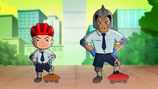 Mighty Raju vs Charlie | The Ultimate Skateboard Clash | Funny Cartoon Videos for Kids