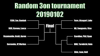 20190102 SFIII 3rd strike Random3on tournament