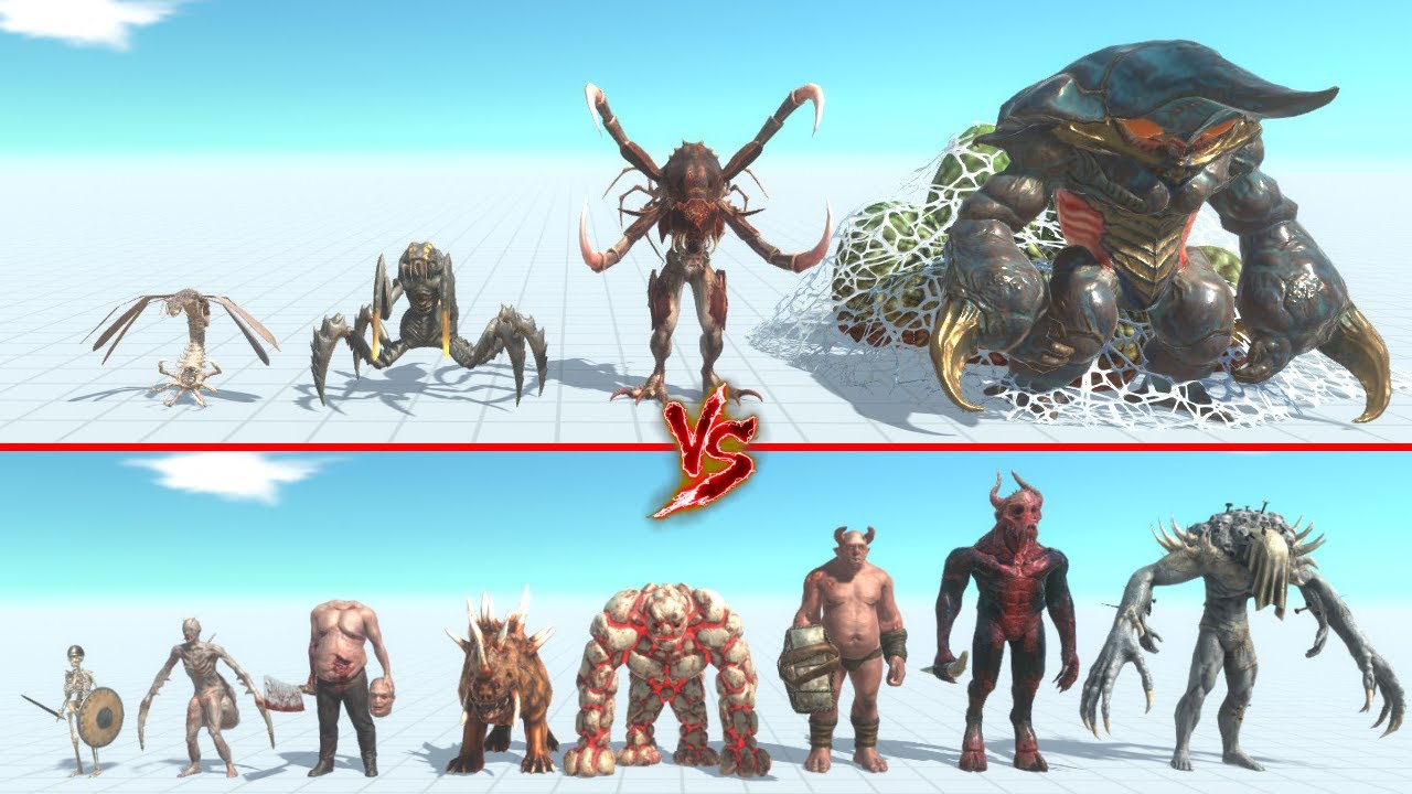 Alien Exotica Team Vs Infernals Team | ARBS - Animal Revolt Battle Simulator