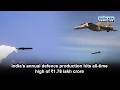 India’s annual defence production hits all-time high of ₹1.78 lakh crore