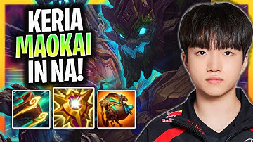 KERIA TRIES NEW META MAOKAI IN NA SERVER! | T1 Keria Plays Maokai Support vs Xerath! Season 2025