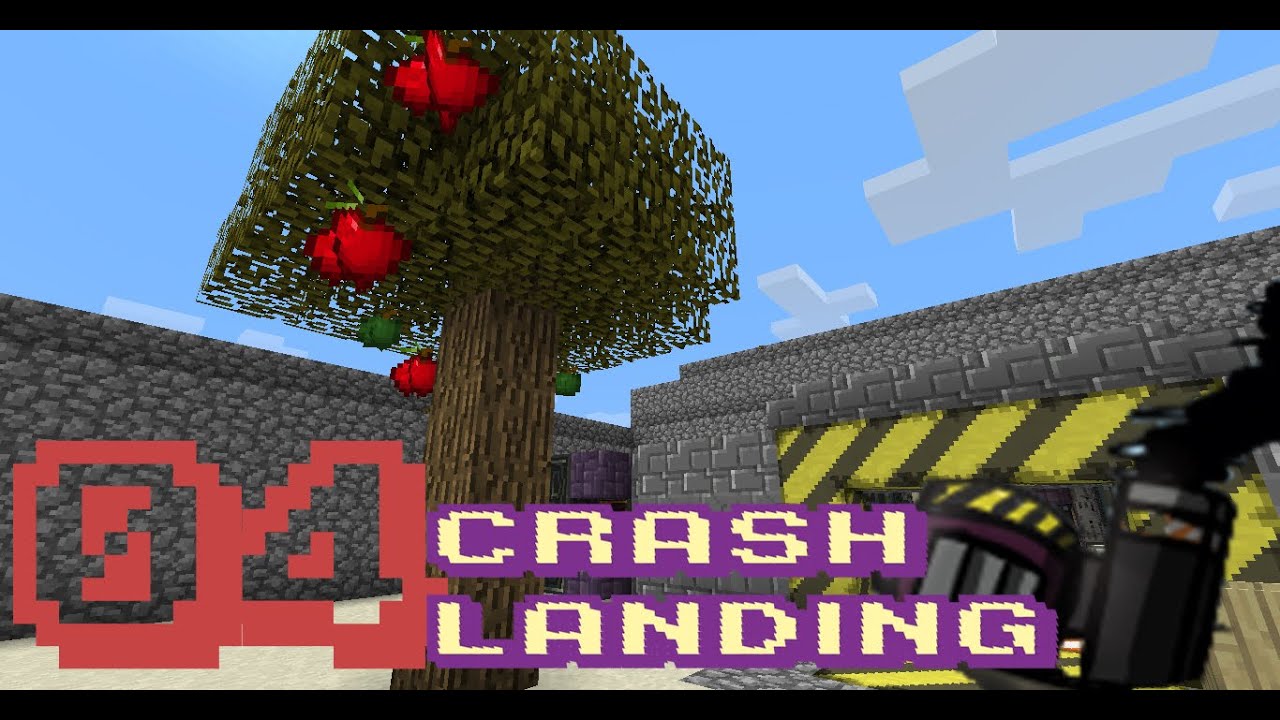 Crash Landing 極限模組生存 Ep4 製造綠色草地 Minecraft Youtube