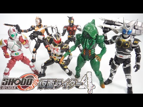 BANDAI - SHODO OUTSIDER 仮面ライダー4 ライオトルーパー 8個セット SHODO-O 仮面ライダー4 OUTSIDER 全6種 開封 Kamen Rider 掌動