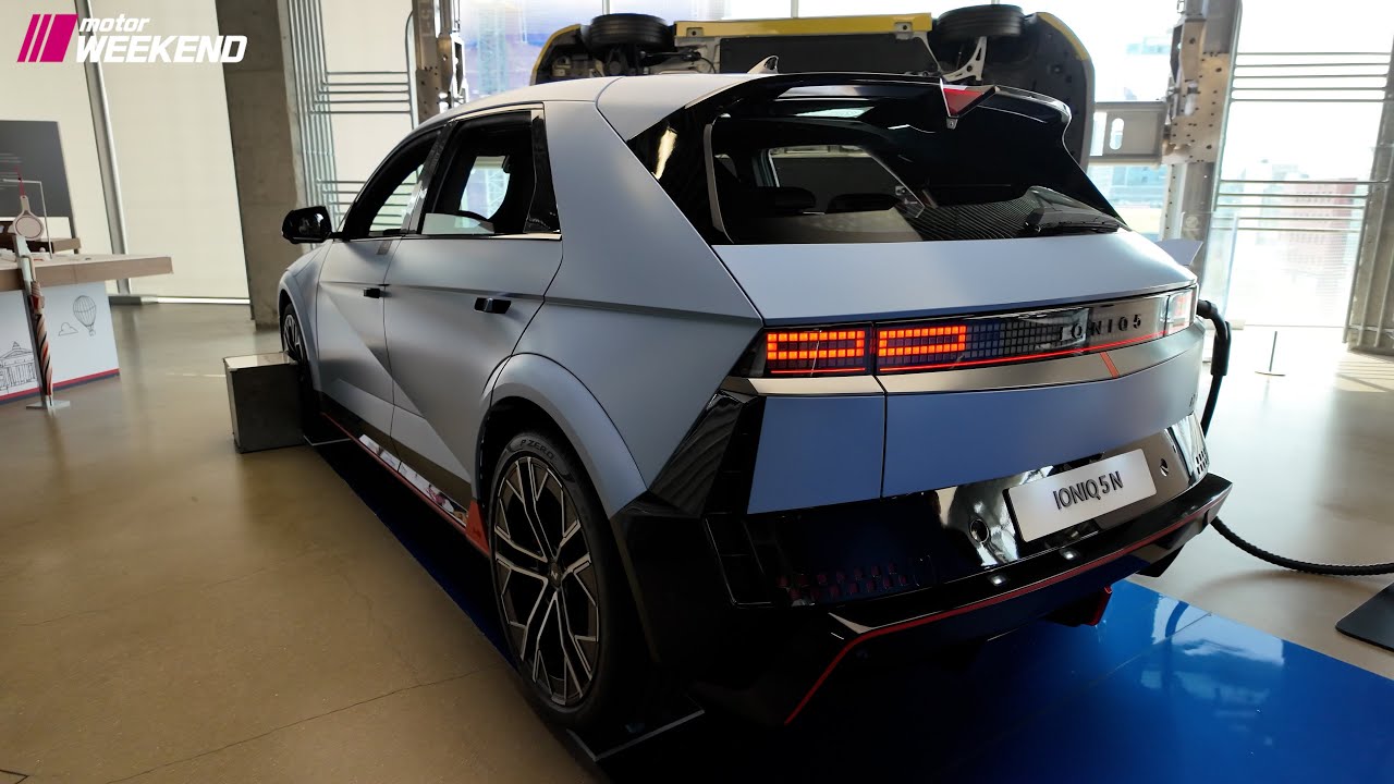 2024 Hyundai Ioniq 5 N 'Performance Blue Matte' Walk Around! [4K] - YouTube