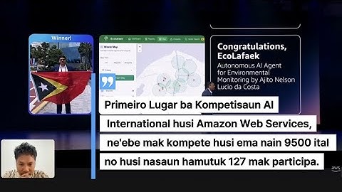 Primeiro Lugar ba Kompetisaun AI International husi Amazon Web Services