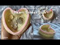 How To Crochet A Heart Trinket Dish Easy Beginner Friendly Crochet Tutorial DIY Jewellery Box 