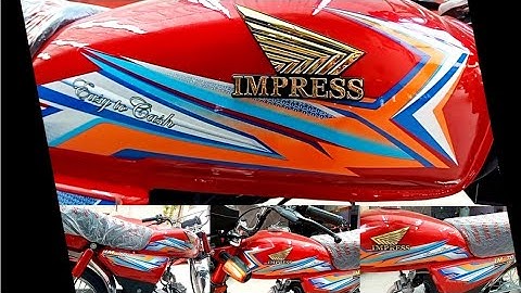 Impress Motorcycle Red 70cc | Things Bucket
