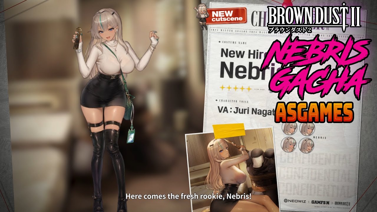 New Hire Nebris (Office Lady) 300+ Gacha Pulls - BrownDust II (Brown Dust 2)