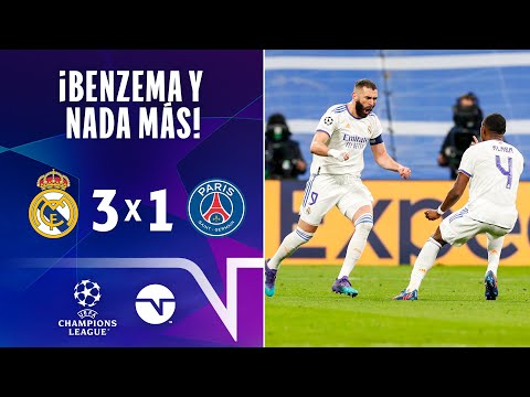 ¡BENZEMA Y NADA MÁS! I RESUMEN: REAL MADRID 3-1 PSG I VUELTA OCTAVOS DE FINAL I CHAMPIONS LEAGUE