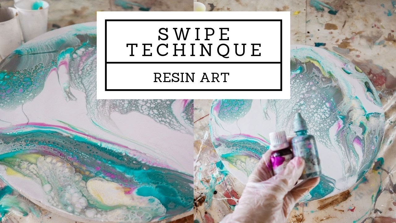 SWIPE technique to create cells in RESIN ART