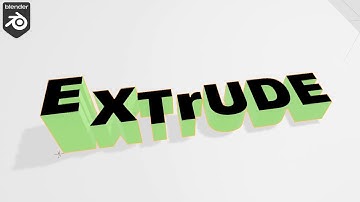 Extrude Text Animation (Geometry Nodes, Blender 3+)