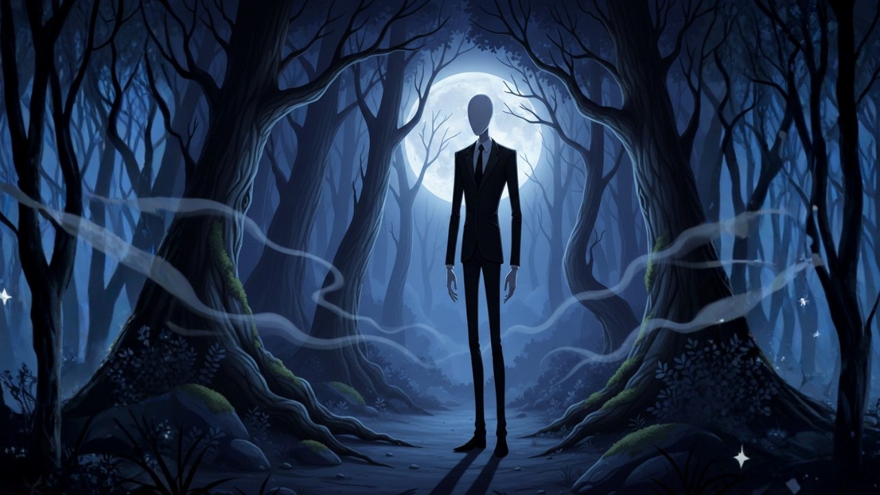 Slender Man Urban Legend Black Screen Horror Story | Listen in the Dark