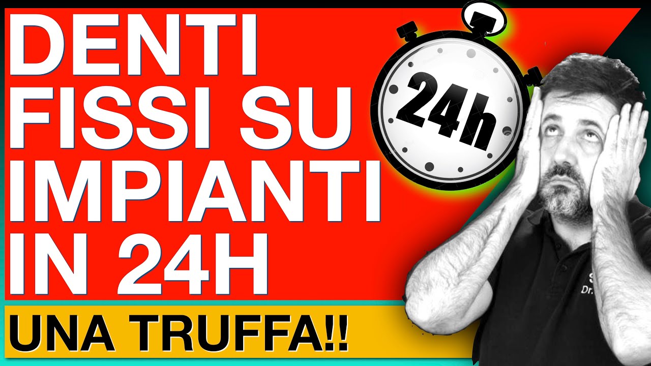 Dr. Palmas: Denti fissi su impianti in 24h? E' una truffa