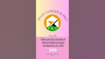 Increase your productivity by 10x (Part- 03)#selectorshub #testingtools #tester #updated #trynow