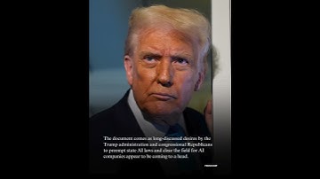 Trump appears to ready executive order on state AI law preemption